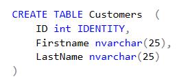 IDENTITY IDENTITY column property supported since June 2017 Not supported: @@IDENTITY, SCOPE_IDENTITY functions Hash-distribution where the column is also