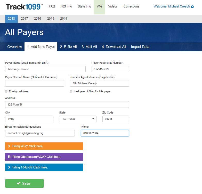 PeopleSoft to TRACK1099