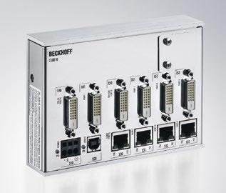 CU8810, CU8815 CU8810 DVI splitter with USB extender for CP69xx and CP79xx A common application in machine and plant construction is the simultaneous display of a PC screen on several monitors.
