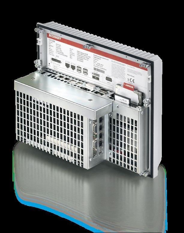 Due to their two independent Ethernet interfaces the C6515 and C6525 s are ideally suited as compact central processing units for an EtherCAT control system.