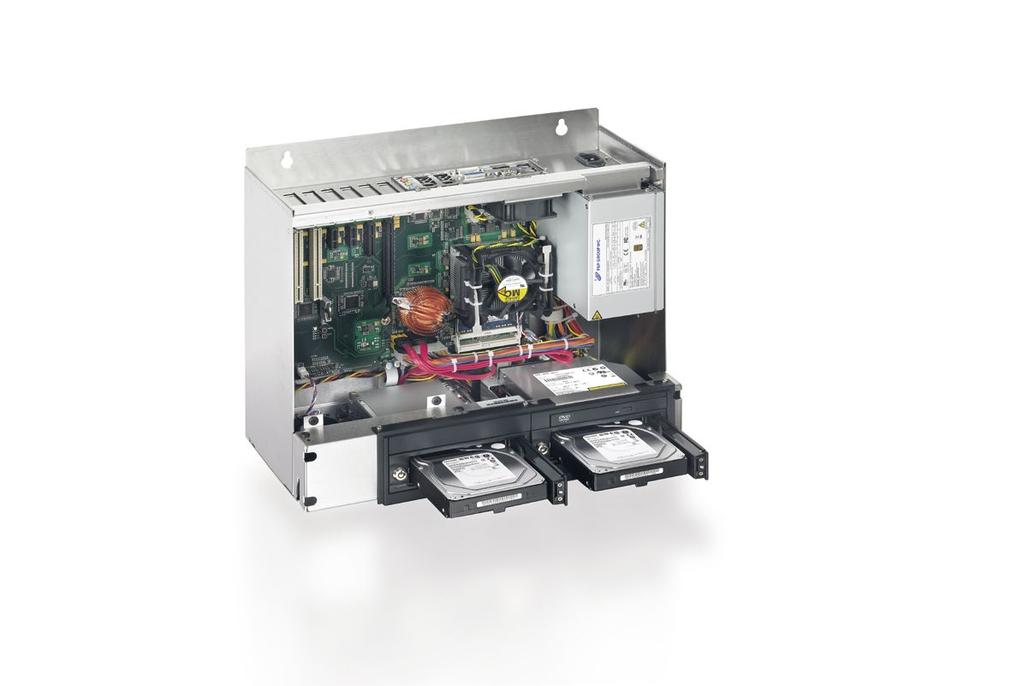 113 C6640 C6650 RAID controller, form a RAID 1 system with two mirrored hard disks. This ensures high data security. Hard disks which failed can easily be exchanged during operation.