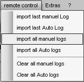 Now choose Manual Logs and confirm with again. All saved logs will be sent to your PC. 10.
