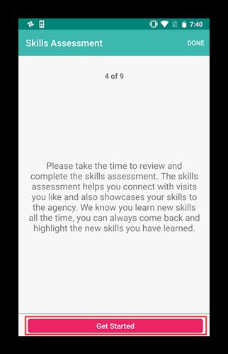 21 Select the skill level for each category of care between Independent,