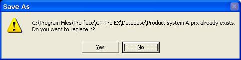 NOTE When a file exists, the window that confirms whether or not to overwrite the file is displayed. (6) The following dialog box appears during transfer and you can check the communication status.