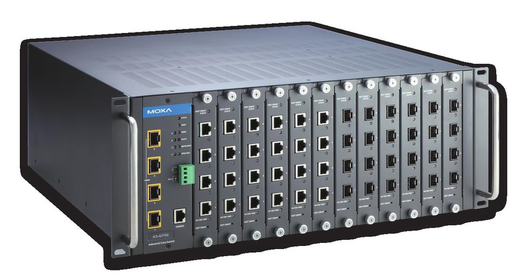 ICS-G7848/G7850/G7852 Series 48G/48G+2 10GbE/48G+4 10GbE-port Layer 3 full Gigabit modular managed Ethernet switches Up to 52 optical fiber connections (SFP slots) Award-winning Product Up to 48