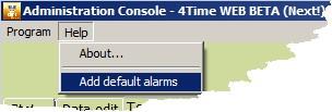 20 4TimeWeb Short Manual Alarm - the account status displayed on the Agency Console on receipt of an alarm signal.