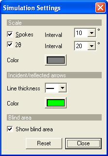 Show bars When this box is unchecked, the control bar, layer details, and zoom scene are hidden, and the main view fills the entire Diffraction