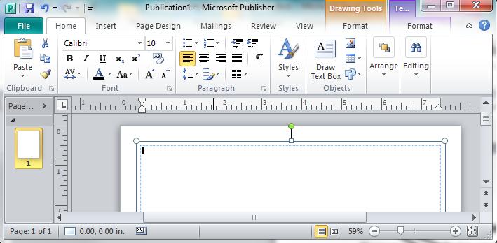 Publisher 2010 Fundamentals Chapter 1 Intro / Menu Overview If you are new to Publisher, you will need to familiarize yourself with the basic features of the program.