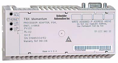 Momentum 171 CCC 980 20 Processor with Ethernet Communication Port Description The Momentum model 171 CCC 980 20 Processor is a full capability programmable controller that includes integral Ethernet