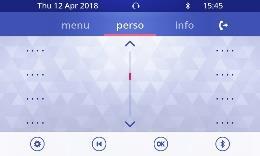 Calls can also be managed from the Perso page. While the call is in progress, press the Back/Exit key and display the Perso page.