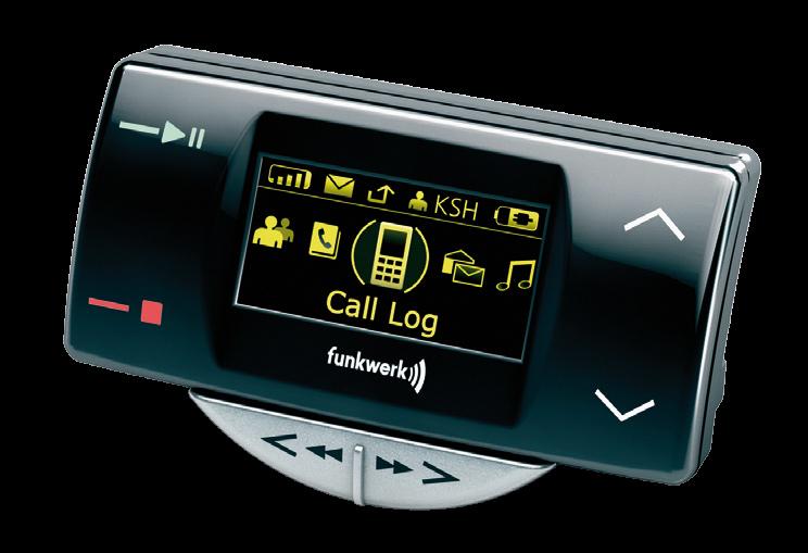 EGO FLASH a revolutionary all-rounder. The hands-free kit with ultra-sharp OLED display and MP3 playback.