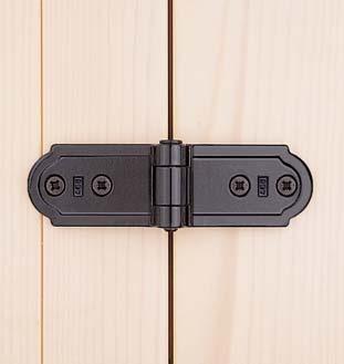Hinge lock Wall catch for shutters Wall catch with handle To be fitted on the lower frame hinges, it holds the sash open to the maximum degree and acts also