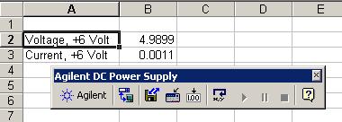 Select the cell (Excel) in which you want to place the measurement.