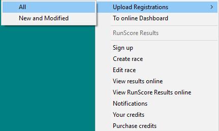 You will have the option to choose All or New and Modified To online Dashboard will open the RunScore Results dashboard in a browser.