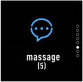 Message Shows incoming call, and new message for SMS, WeChat, WhatsApp,