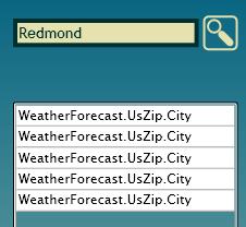 Step 3: fill up the listbox with cities Add the following code to the file page.xaml.cs.
