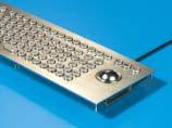 Accessories for ITS Stainless steel keyboard Stylish stainless steel keyboard with trackball (38 mm ball diameter). The stainless-steel full-stroke keys with a stroke of 3.