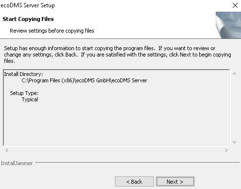2. Windows 17 Fig. (similar) 2.21: ecodms Server: Copy Files 17.