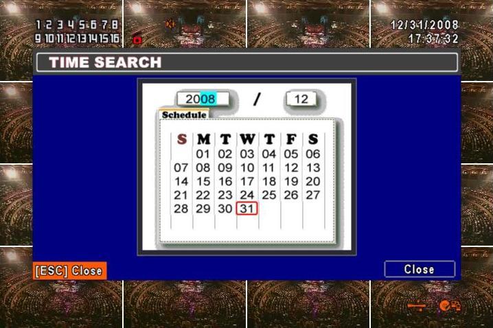 6-2.2 TIME SEARCH TIME SEARCH can search for the specific time of recording data to playback.