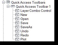 3-2 Quick Access Toolbar So what can we do to improve the out-of-the-box ribbon? Quick Access Toolbar (QAT) Layer Tools Using AutoCAD 2011 and higher, the QAT delivers the WORKSPACE control tool.