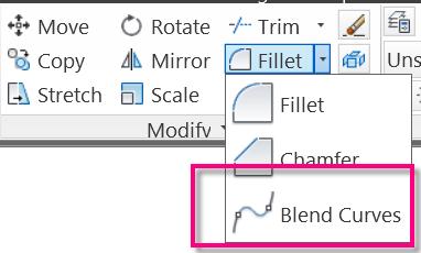 4-3 Smarter Fillets/Chamfers Using AutoCAD 2011 and higher provides display previews when passing the cursor over the second object while using the FILLET or CHAMFER commands making it easier to
