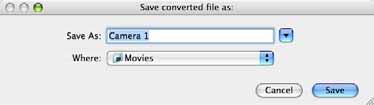 Saving QuickTime Files You can import a single MXF file, or multiple MXF files. If you select more than one file to import, MXF Import displays a modified save as dialog to provide save options.