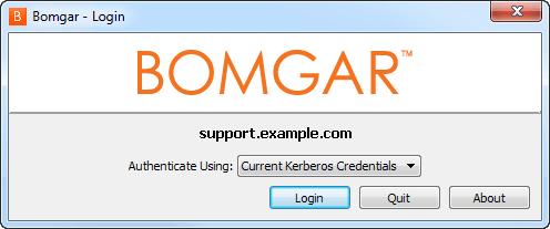 Alternatively, if your administrator has configured a Kerberos server to enable single sign-on, you can log into the console without entering your credentials.