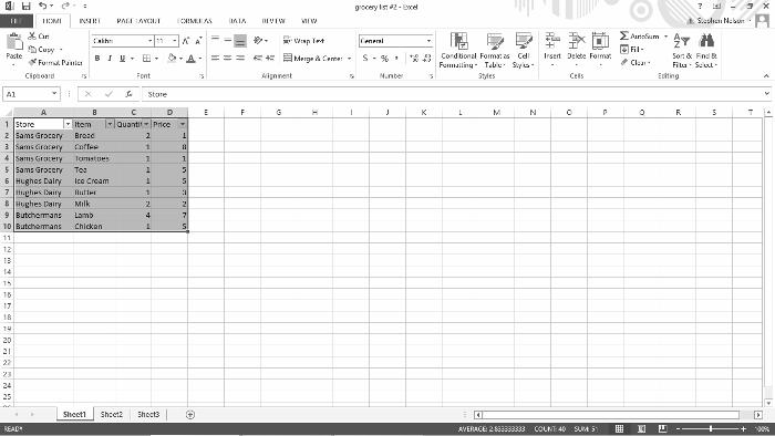 Chapter 1: Introducing Excel Tables 21 Using AutoFilter on a table Excel provides an AutoFilter command that s pretty cool.