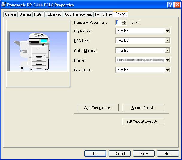 <Windows Server 2003> Select Start -> Settings -> Printers and Faxes. <Windows Vista> Select the Start menu -> Control Panel -> Printer from the Hardware and Sound menu.