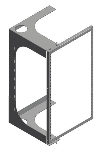 Wall Mount s Standard Swing-Out : 36" Wall Mount with 19" Mounting Rails 36" 19.