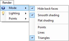 (a) (b) (c) Fig. 5. Render menu Fig. 6. Help menu 3.2. Toolbar The toolbar placed below the menu allows a fast way to click the most used commands (Fig. 1).