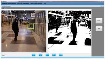 Fig.3. Unattended Object Detection and Tracking at Railway Station (Offline Stored Video Input).