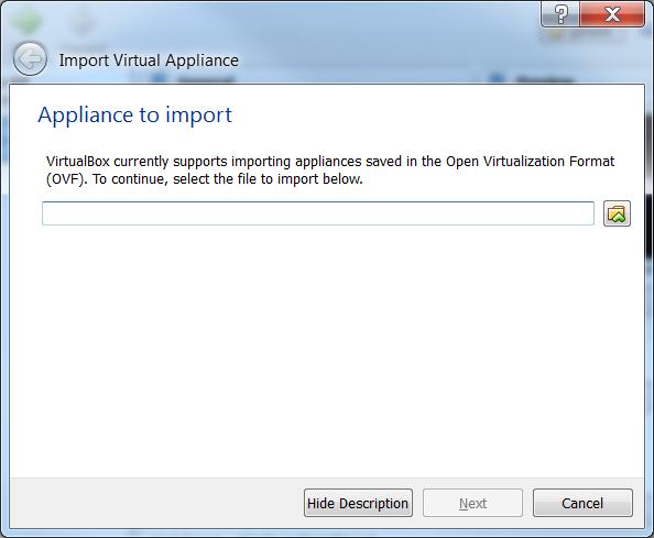 Pre-assignment link VM Software. Download the.ova file.