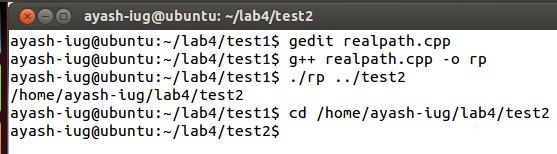 realpath.cpp #include <stdio.h> #include <limits.h> /* PATH_MAX */ #include <stdlib.