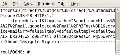 Gmail username and password Using the same attack method I also
