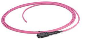 MTP application: Patchcord, 12F, MTP f, preassembled on one side 3,0/4,5mm Breakout, 24F, MTP 12f, preassembled on one side