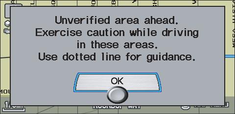 System Setup With Unverified Area Routing OFF, the driver chose to take a shortcut and avoid the long route.
