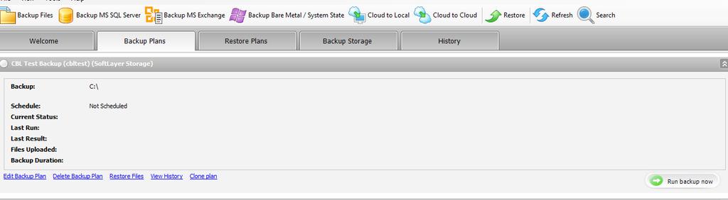 Once you click on the Run Backup Now button, the backup will begin. The software will then search the hard disk for files, creating a file index, and begin backups.