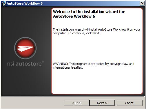 8. Once prerequisites have been installed and after any necessary server reboots, the AutoStore 6