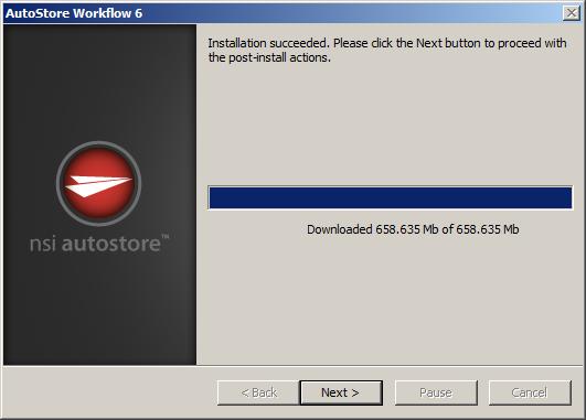 14. The installer will indicate when it has
