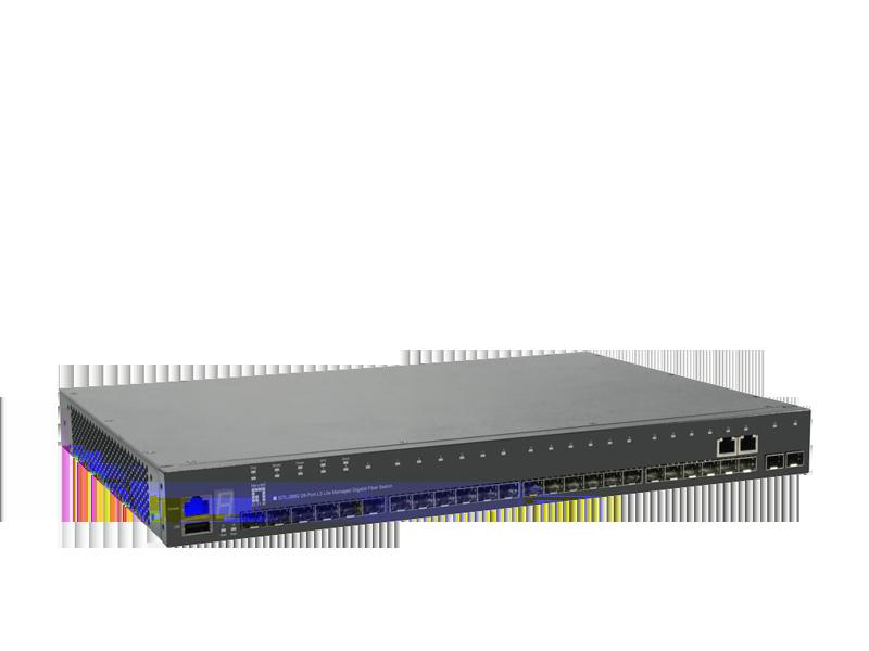The switch is ideal for high-performance server aggregations, such as enterprise data centers, where it can connect high-end or network-attached file servers through fiber ports.