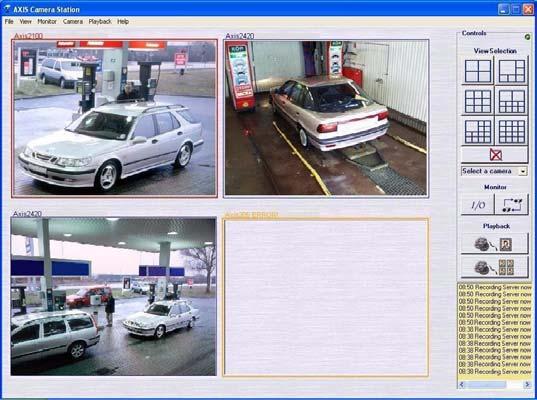 AXIS Camera Station Client AXIS Camera Station Client interface See AXIS Camera Station User Interface, on page 14 for a detailed description; AXIS Camera Station Client is almost identical to the