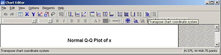 coordinate system Further edits can then be made to obtain a Q-Q normal probability plot that