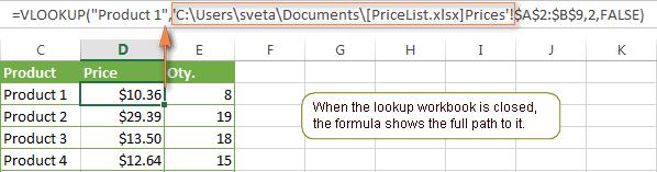 Example: $A1:$E5692 Excel will return an approximate value if you choose TRUE and the exact value is not within the range you specify.
