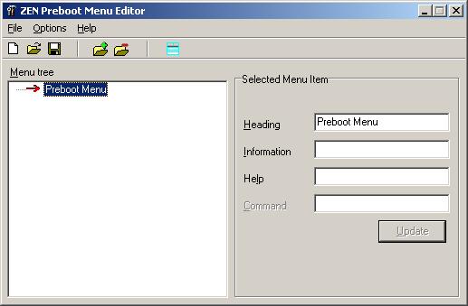 Creating a Submenu If you want to create your own functions for the Preboot Services (PXE) menu, you need to create a submenu of these functions. Use the following steps to create a submenu.