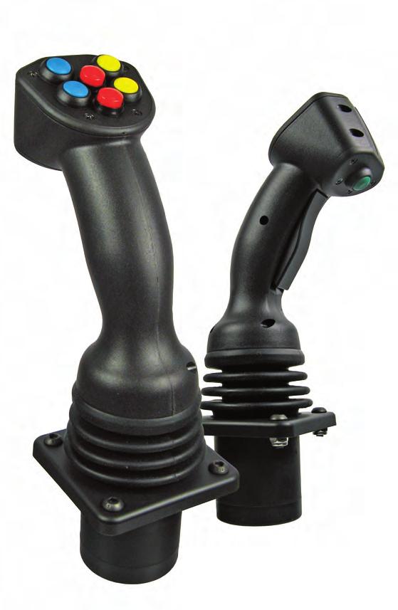 an APEM Group Company CJ series The CJ Series joystick features an ergonomic multifunction handle purposely