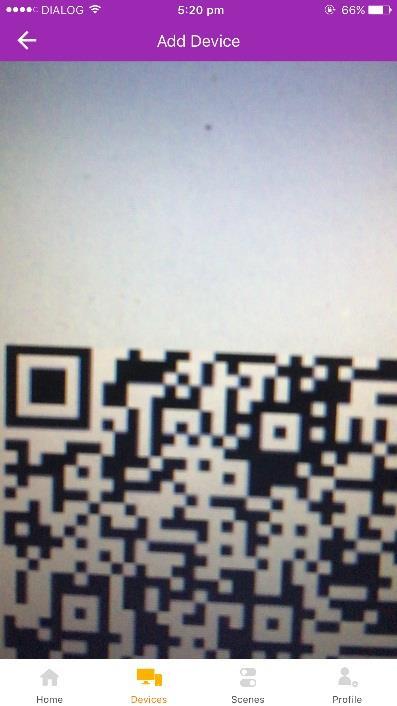 added with a QR code. Select Yes. Scan the QR code when prompted by the app.