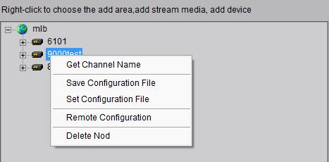 4.1.2 Channel Configuration Click Get Channel Name to get the names of all channels. Tips: Main stream is for device encoding; sub stream is for network transmission.