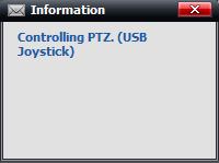 6.4.2 Joystick control PTZ Insert USB joystick, and a message will pop up shown as figure on the right, and define switch button afterwards.
