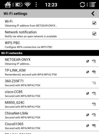 10.4 Networks This is for Wi-Fi setting.